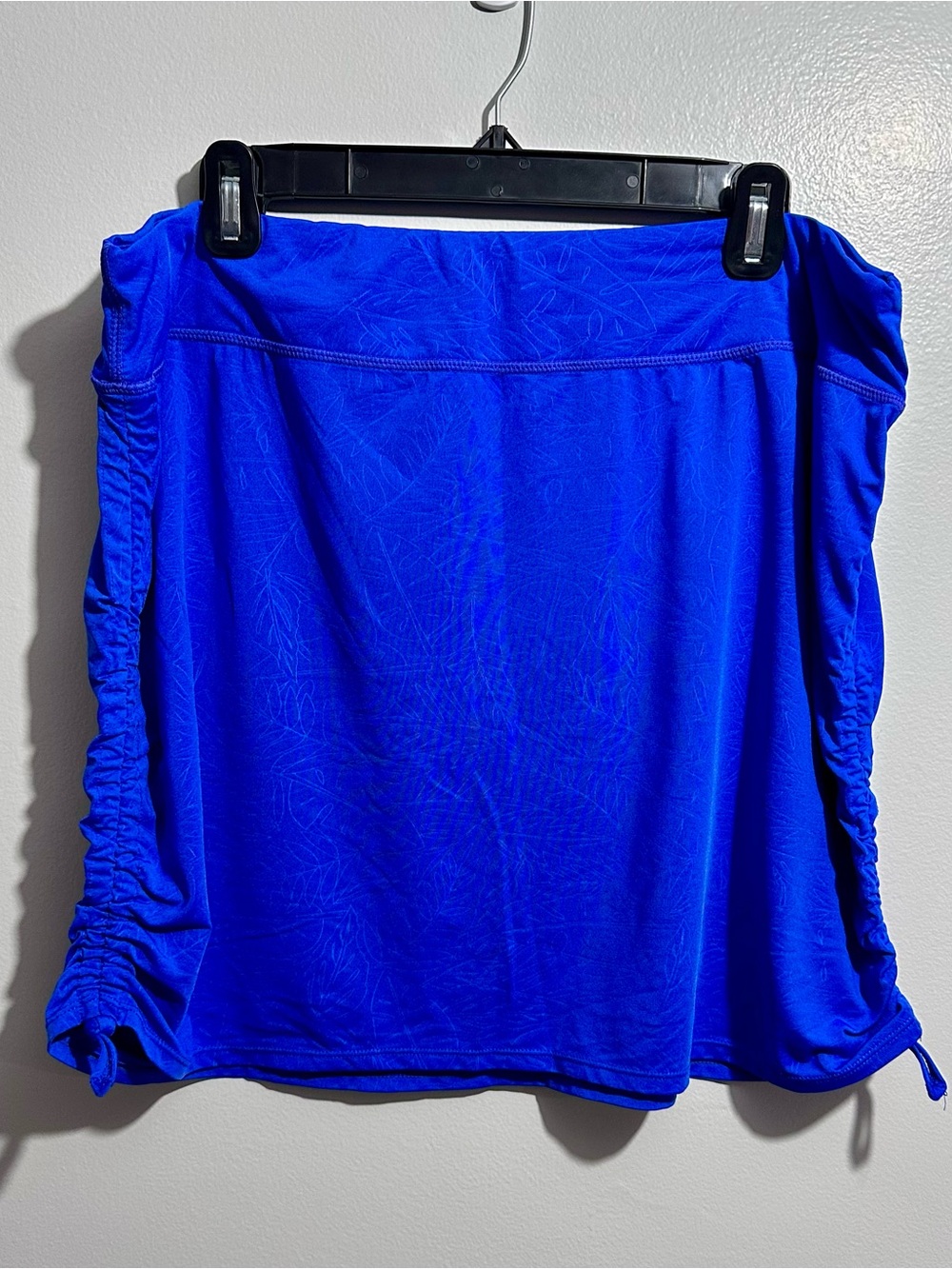 Reel Legends Royal Blue Ruched Mini Skirt Size  XL (1360)